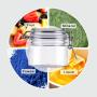 IN stock 100ml blue Cosmetics plastic PET jar with airtight cap for hand cream 