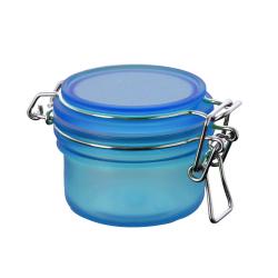 IN stock 100ml blue Cosmetics plastic PET jar with airtight cap for hand cream 