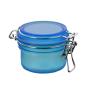 IN stock 100ml blue Cosmetics plastic PET jar with airtight cap for hand cream 