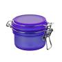 Customizable Cylinder Acrylic Luxury Purple Cosmetic Jar 100ml Packaging Container 