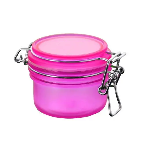 Neues Produkt: Rosa transparente Kosmetikverpackung 100ml Cremebehälter aus Kunststoff-PET