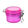 New product pink transparent cosmetic packaging 100ml cream jar plastic pet