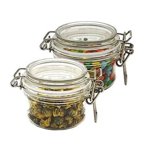 100 ml 2er Set PET-Behälter mit Kunststoffdeckel – Ersatz für Honig, Marmelade, Gewürze