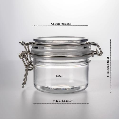 100ml Round Mini PET Jars with RED Lids Storage Jar and Labels (Pack of 16) Food Jar 100ml Round Mini PET Jars with RED Lids Storage Jar and Labels (Pack of 16) Food Jar