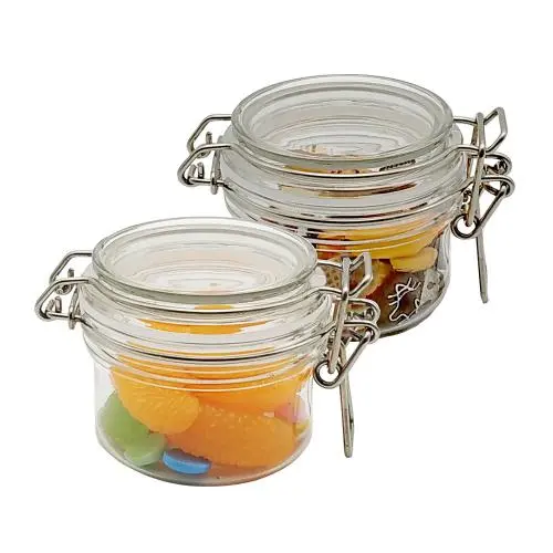 2 Stück Plastik-Cremetiegel, verschließbare Behälter, nicht-toxische leere Flaschen, Lagerbehälter für Lebensmittel, Creme, duftendes Tee