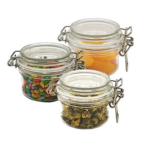 3er Satz von 100ml Plastik Klarsicht Kosmetikbehälter Make-up Box Reise Flasche Leere Kosmetik Verpackungsbox