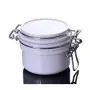 Pot de crème cosmétique en plastique cylindrique blanc 100ml Pot de crème cosmétique en plastique cylindrique blanc 100ml