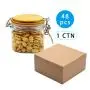 48pcs 400ml square airtight storage Canister with Bamboo Lid and Silicone Sealed Ring, Airtight Storage Cookie Candy Spice Nuts Cereal 48pcs 400ml square airtight storage Canister with Bamboo Lid and Silicone Sealed Ring, Airtight Storage Cookie Candy Spice Nuts Cereal