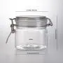 1Pcs Food Storage PET Jar Kitchen Storage Bottles Sealed Cans With Cover Large Capacity Candy Tea Box Grains Nuts,400Ml