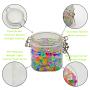 Christmas Gift 400ml Airtight Plastic Pet Candy Jar Replacement with Leak Proof Rubber Gasket and Hinged Lid 