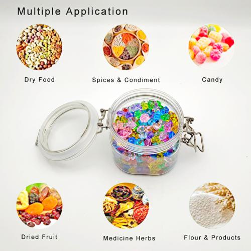 400ml 2pcs Square Pet Food Storage Replacement Containers with Lids Set of Two Honey Pet Jars 400ml 2pcs Square Pet Food Storage Replacement Containers with Lids Set of Two Honey Pet Jars