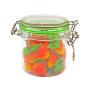 Round Plastic Pet Airtight Canister Storage Jar plastic Lid Jar Candy Pet