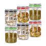 china supplier 500ml 6 packs empty clear plastic foods storage jar, Hemp plastic jars ,plastic round jar,500ml plastic jar