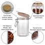 Home goods sealed 750ml 3pcs  round coffee bean candy plastic pet jar coffee canister replacement with wooden lid 