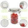Decdeal Food Storage Container Clear PP Container Sealed Can Grain Storage Tank with Lid Sealed Food Jar Box for Storing Grains Beans Sugar Coffee Seeds