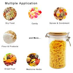 Food Grade Container With Wood Cap,PET Food Storage Mason Jar With Wood Lids,PLA Wide Mouth Plastic Jar 3 sizes