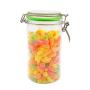 Kitchen Sealed Jar Plastic Food Storage Box Grain Dried Fruit Storage Jar Cookie Jar Storage Tank,Blue 1000ML