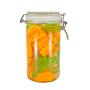 1000ml round pet pickle jar food packaging containers for kitchen and home