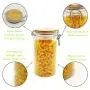 Factory direct supply recycled plastic jar heat-resisting high food grade plastic stash jar with silicone seal bamboo lid Factory direct supply recycled plastic jar heat-resisting high food grade plastic stash jar with silicone seal bamboo lid