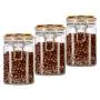 800ml 3pcs Square Kitchen Sugar Coffee Tea Food Canister Plastic Pet Storage Jar Replacement and Bottles set With Bamboo lids 800ml 3pcs Square Kitchen Sugar Coffee Tea Food Canister Plastic Pet Storage Jar Replacement and Bottles set With Bamboo lids