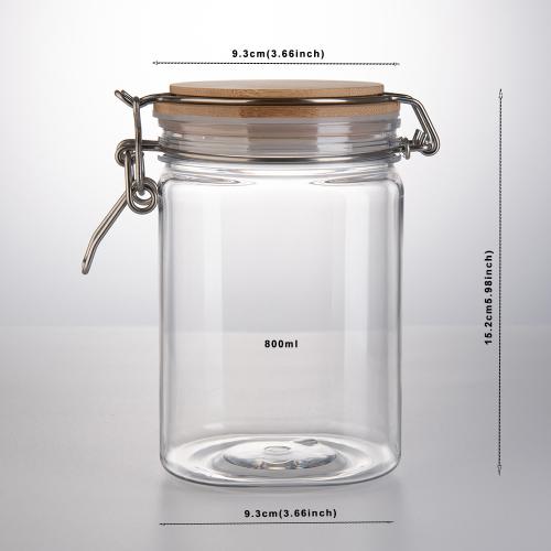 800ml 3pcs Square Kitchen Sugar Coffee Tea Food Canister Plastic Pet Storage Jar Replacement and Bottles set With Bamboo lids 800ml 3pcs Square Kitchen Sugar Coffee Tea Food Canister Plastic Pet Storage Jar Replacement and Bottles set With Bamboo lids