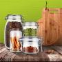 2pcs 800ml kitchen storage plastic pet jars for food plastic Pet candy jar decoration cookie container