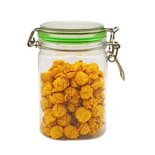 Klare 800ml eckige Kunststoff-Lebensmittelflaschen, rosa Milchflaschen, feuchtigkeitsdichter Getränkeschuh, quadratisch für Süßigkeiten, Kekse, Reis, Zucker, Mehl, Snacks – zum Trocknen und Frischhalten von Lebensmitteln