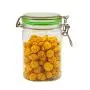 Klare 800ml eckige Kunststoff-Lebensmittelflaschen, rosa Milchflaschen, feuchtigkeitsdichter Getränkeschuh, quadratisch für Süßigkeiten, Kekse, Reis, Zucker, Mehl, Snacks – zum Trocknen und Frischhalten von Lebensmitteln