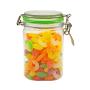 800ml clear pet plastic bottle Kitchen Sealed Jar Plastic Bottle Transparent Grain Storage Box Zero Food Dried Fruit Bean Candy Storage Tank