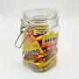 800ml H152mm Wide mouth Square shape PET plastic can air tight candy storage jar with lids 800ml H152mm Wide mouth Square shape PET plastic can air tight candy storage jar with lids
