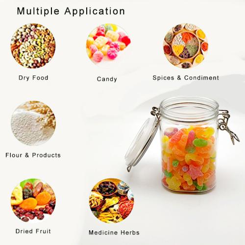 2pcs 800ml kitchen storage plastic pet jars for food plastic Pet candy jar decoration cookie container 2pcs 800ml kitchen storage plastic pet jars for food plastic Pet candy jar decoration cookie container