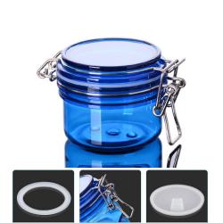 120ml 4 oz blue plastic pet cosmetic cream jar also for hair mask packing