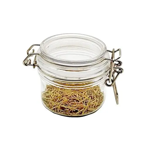 Bouteilles de stockage de condiments en PET avec couvercle, contenants de cuisine en verre pour miel, bonbons, 120ml - 1 Bouteilles de stockage de condiments en PET avec couvercle, contenants de cuisine en verre pour miel, bonbons, 120ml - 1