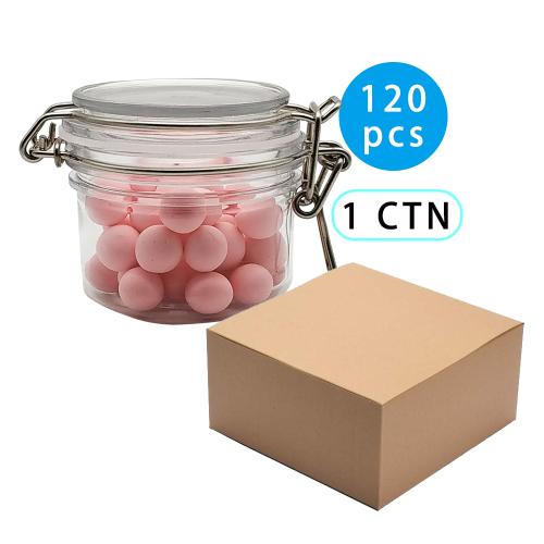 120ml 120pcs 4oz 4 oz plastic wide mouth plastic jars clear jar for bath salt plastic pot jar with lid, supplier of amazon small order