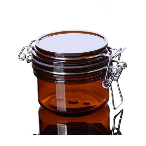 Factory supplier FDA Cheap packing Empty Sealed Bpa free Plastic Pet Bottle Amber Mason Butter Jar Container
