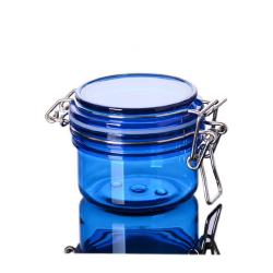 120ml 4 oz blue plastic pet cosmetic cream jar also for hair mask packing