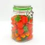 High End 1250ml French Square Plastic Pet Beverage Juice Bottles Replacement With Airtight Cap keep fresh for long time