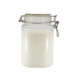 Large Size square plastic pet milk bottle replacement 35 oz pet bottle for milk with Plastic lid 