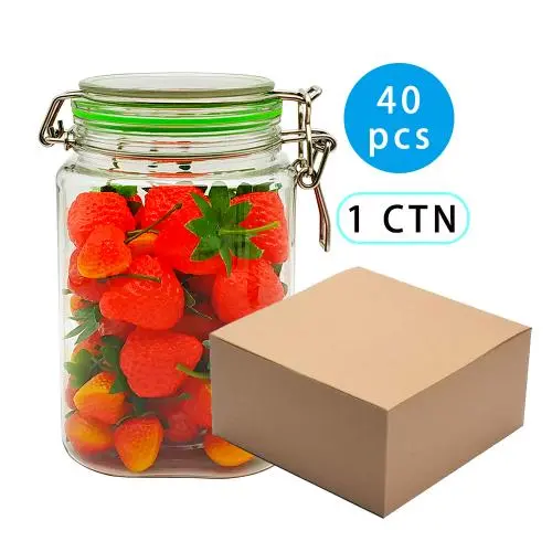 40Pcs Food Storage PET Jar No Lead Kitchen Storage Bottles Sealed Cans With Cover Large Capacity Candy PET Jars Tea Box,40pcs 40Pcs Food Storage PET Jar No Lead Kitchen Storage Bottles Sealed Cans With Cover Large Capacity Candy PET Jars Tea Box,40pcs