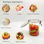 1250ml H17cm kitchenware Square clear buckle sealed pickle jars food container honey lemon