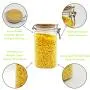 4450ml 5packs High Quality 5-sizes Plastic Food Storage Canister Sets with Bamboo Airtight Lids Stainless Locker