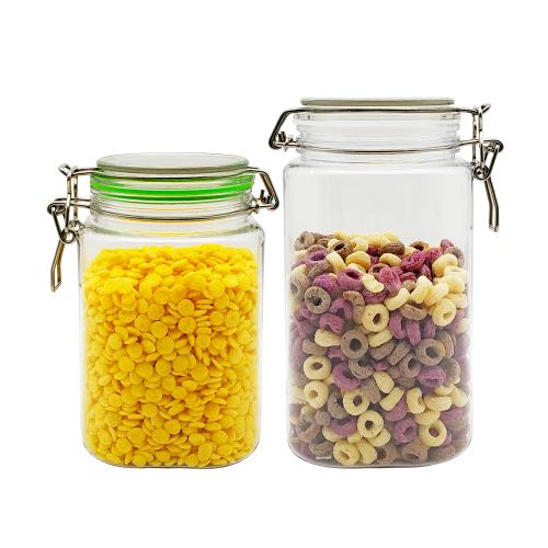 Set of 2 vacuum airtight FDA plastic food container / Plastic airtight storage food storage containers with lids airtight