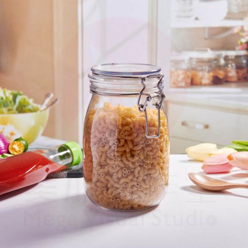1200Ml PET Jar Kitchen Food Bulk Bamboo Containers Set For Spices Dried Fruit Storage Can Salad Bowl Box bamboo lid 1200Ml PET Jar Kitchen Food Bulk Bamboo Containers Set For Spices Dried Fruit Storage Can Salad Bowl Box bamboo lid
