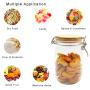 1200Ml PET Jar Kitchen Food Bulk Bamboo Containers Set For Spices Dried Fruit Storage Can Salad Bowl Box bamboo lid