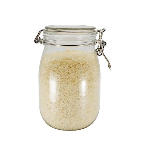 Household high end plastic rice container/food storage container with silicone seal stainless locker moisture proof  keep fresh longer time
