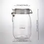 Rainbow Candy Shape Clear PET Apothecary Jar with Lid,Mason Candy Jar Wedding Candy Buffet Jars Food Jar for Kitchen(1150ml)