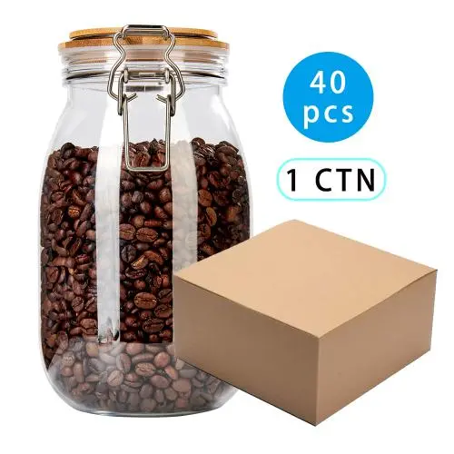 1650ml 40 Stück Großhandel hochwertige Küchen Lebensmittel Lagergläser klare Gewürze Tee Kaffee Kunststoff Acryl Lagerbehälter