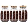 3 Stück 1650 ml 58 oz Breite Kehlöffnung Großhandel Lebensmittelechte Mason Plastikballgläser mit Bambus Holz Deckeln
