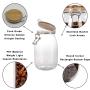 1650ml 40pcs wholesale high quality Kitchen food storage bottles jars clear spice tea coffee Plastic Replaced Acrylic storage jar