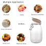 1650ml 40pcs wholesale high quality Kitchen food storage bottles jars clear spice tea coffee Plastic Replaced Acrylic storage jar